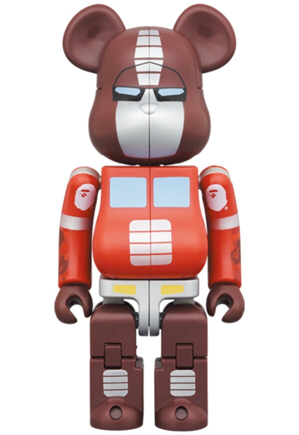 Transformers Bearbrick BAPE Red Version Optimus Prime Exclusive Revealed