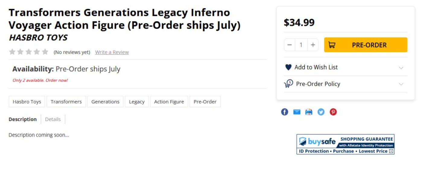 Transformers Legacy, Generations Selects, Studio Series Shipping Dates!