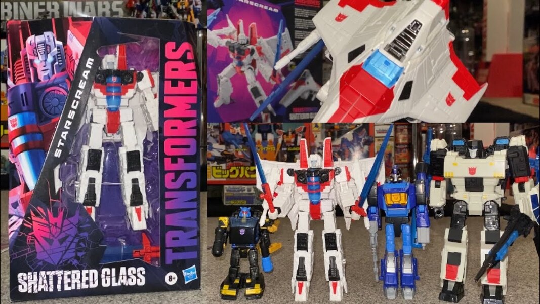 Transformers Shattered Glass Starscream Review - Combiner Wars Comparison in Box