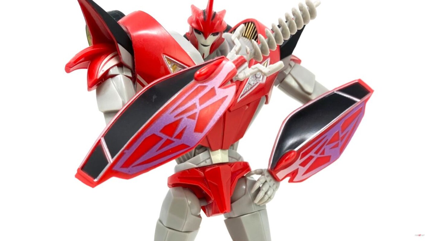 Transformers Prime RED Knock Out In-Hand Images Out of Box
