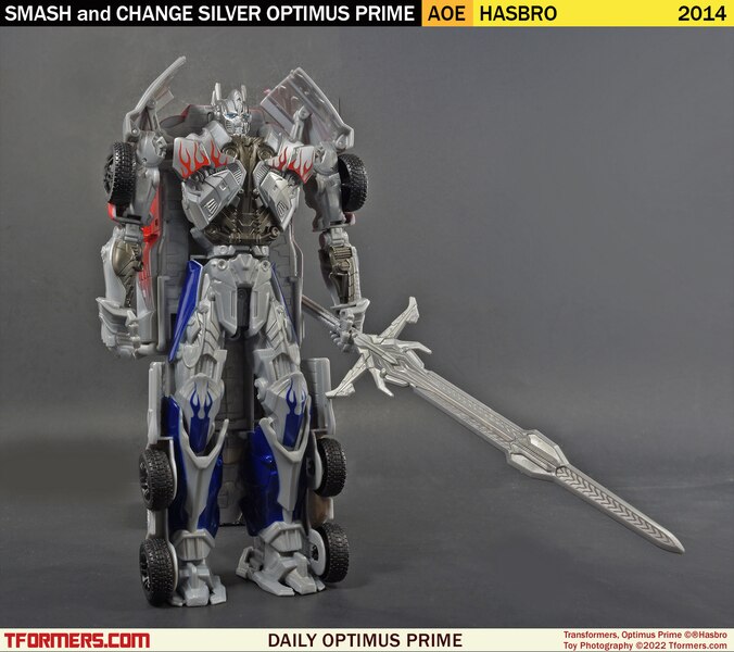 Daily Prime - Smash and Change Silver Optimus Prime