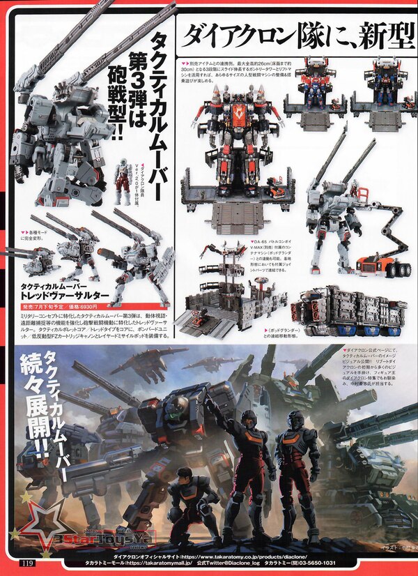 Figure King #288 Diaclone Previews - Super Heavy Pod Gantry, Tread Versaulter