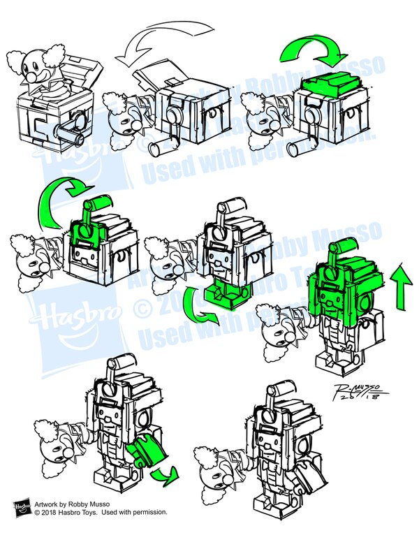 Transformers BotBots Concept Art by Robbie Musso