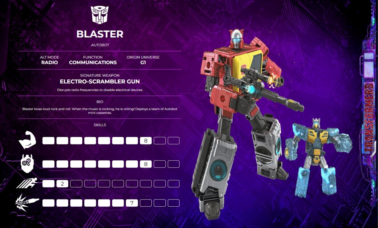 transformers blaster legacy