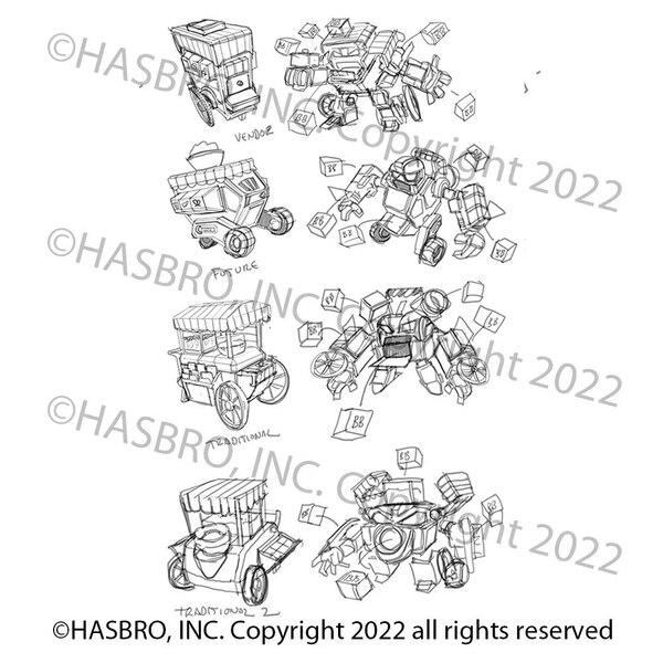 Transformers BotBots Unproduced Concept Art by Ken Christiansen