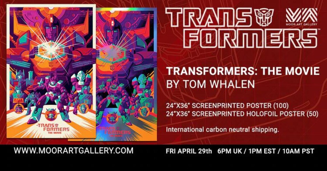 TransFormers The Movie Screenprint & Holofoil Limited Edtion Posters