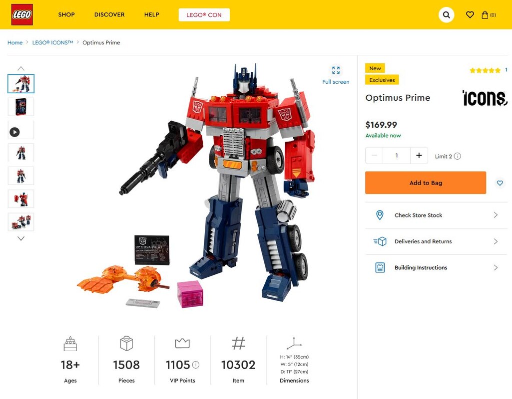 Lego discount creator transformers