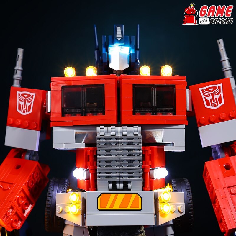 LEGO Transformers Optimus Prime 10302 LED Lights Upgrade Kit