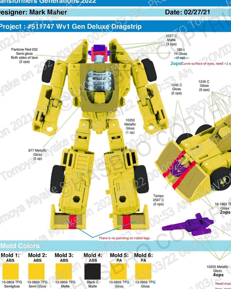 Transformers Legacy Dragstrip Design Concept Details and Images