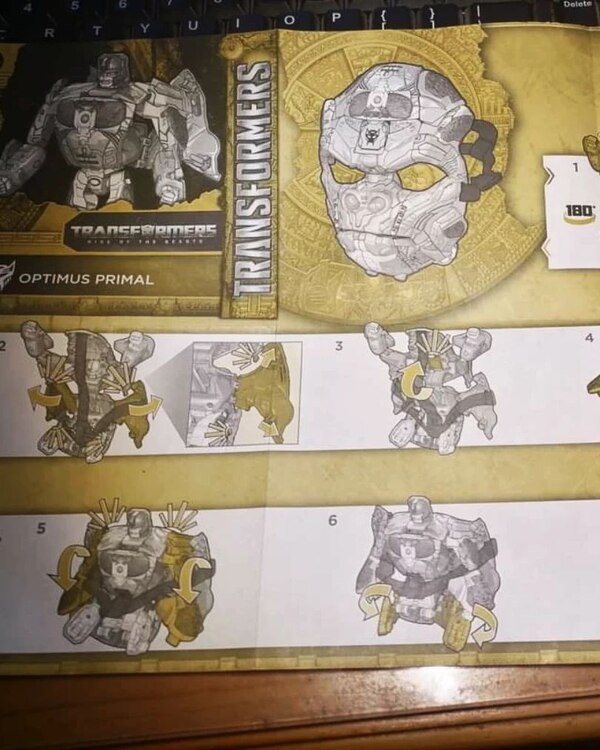 Transformers Rise Of The Beasts Transforming Optimus Primal Mask Instructions Image  (2 of 3)