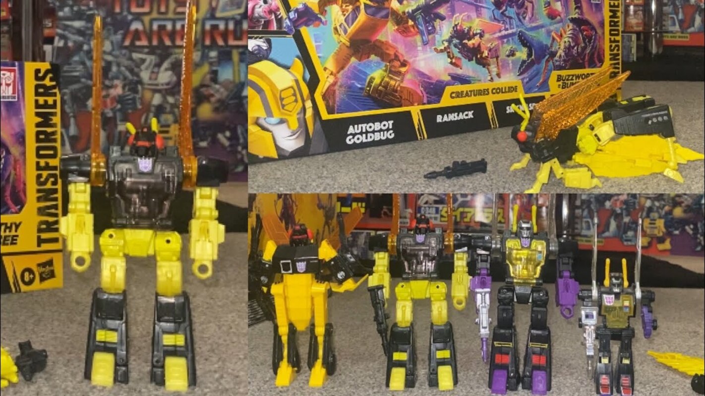 Transformers Buzzworthy Bumblebee Deluxe Ransack Review - G1 Legacy Generations Creatures Collide