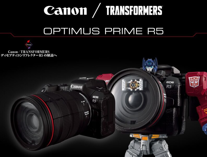 Takara TOMY Canon EOS R5 X TRANSFORMERS Optimus Prime Official Image  (11 of 23)