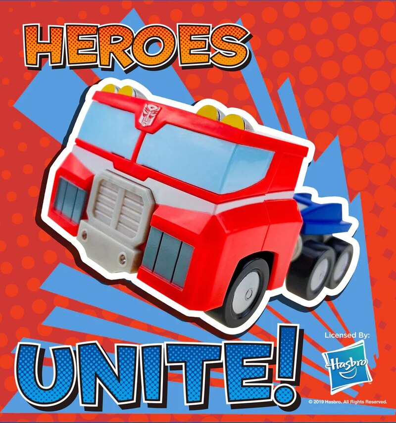 Yolopark Transformers Rescue Bots Friction Cars - Optimus Prime, Bumblebee, More