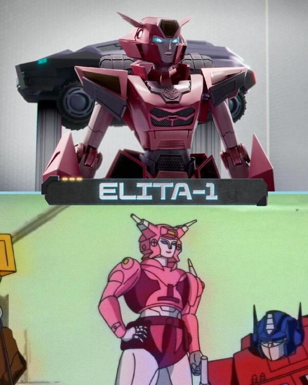 Transformers EarthSpark Elita 1 Render Compared With G1 Cartoon Character (2 of 4)