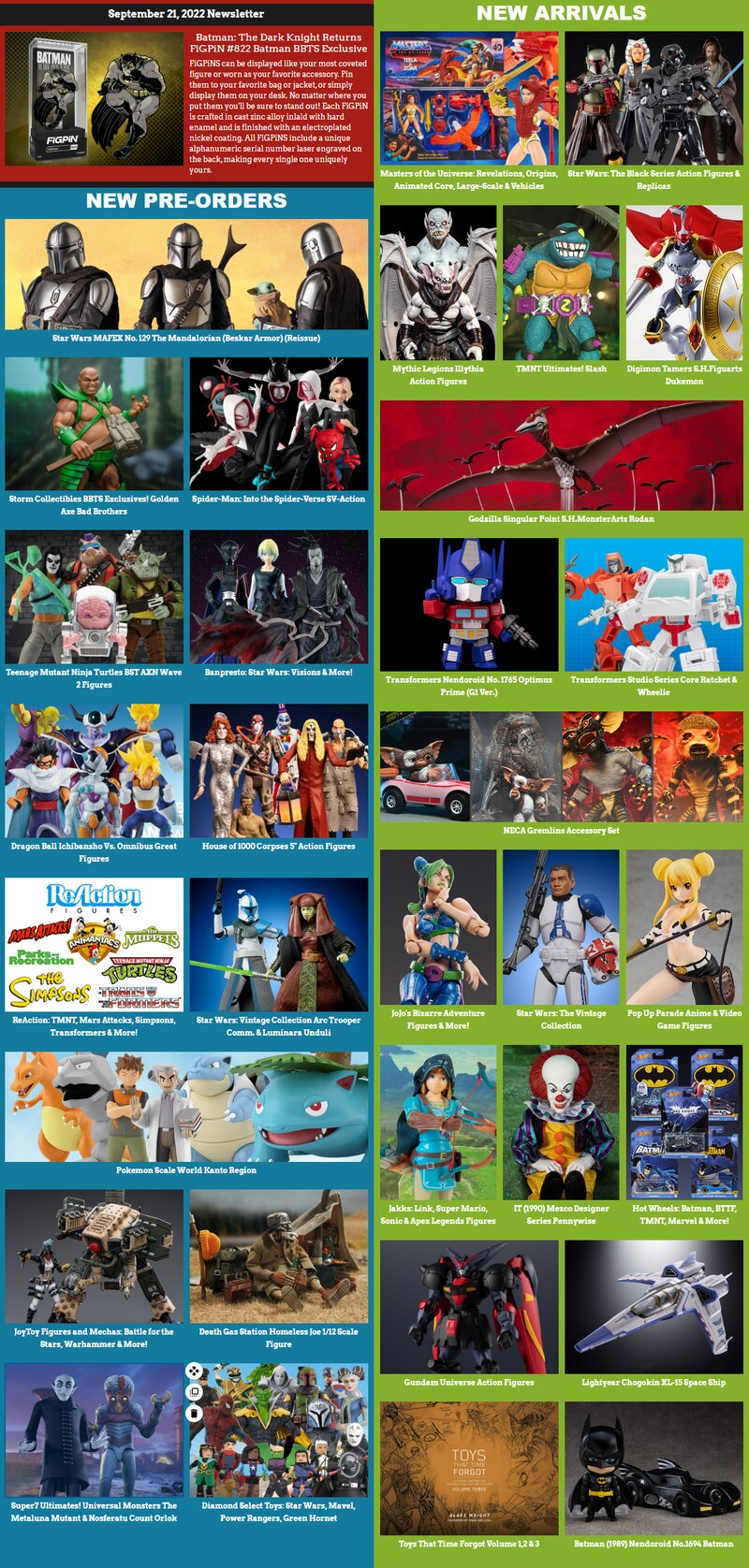 Batman BBTS exclusif FiGPiN, MAFEX The Mandalorian, TMNT, Banpresto Star Wars, Golden Axe, SV-Action Spider-Gwen & S 2 Batman BBTS exclusif FiGPiN, MAFEX The Mandalorian, TMNT, Banpresto Star Wars, Golden Axe, SV-Action Spider-Gwen & S - 1