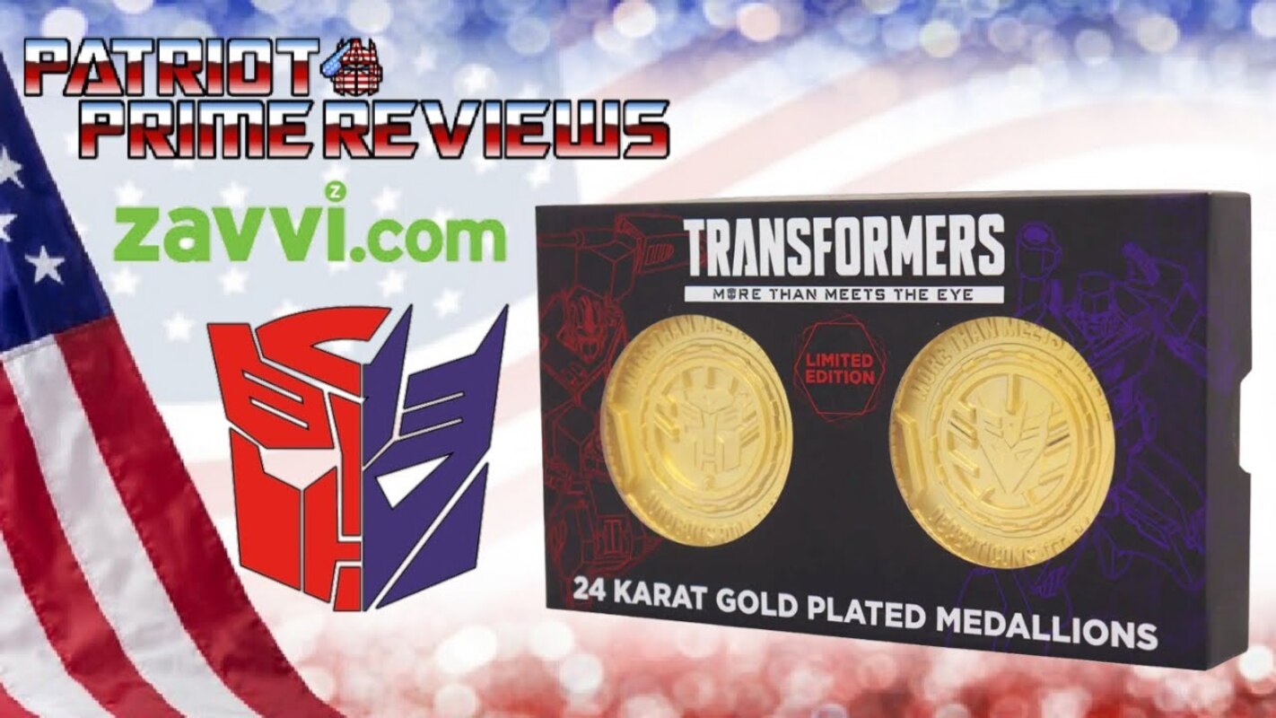 Zavvi Limited Edition Transformers 24k Gold Plated Medallions