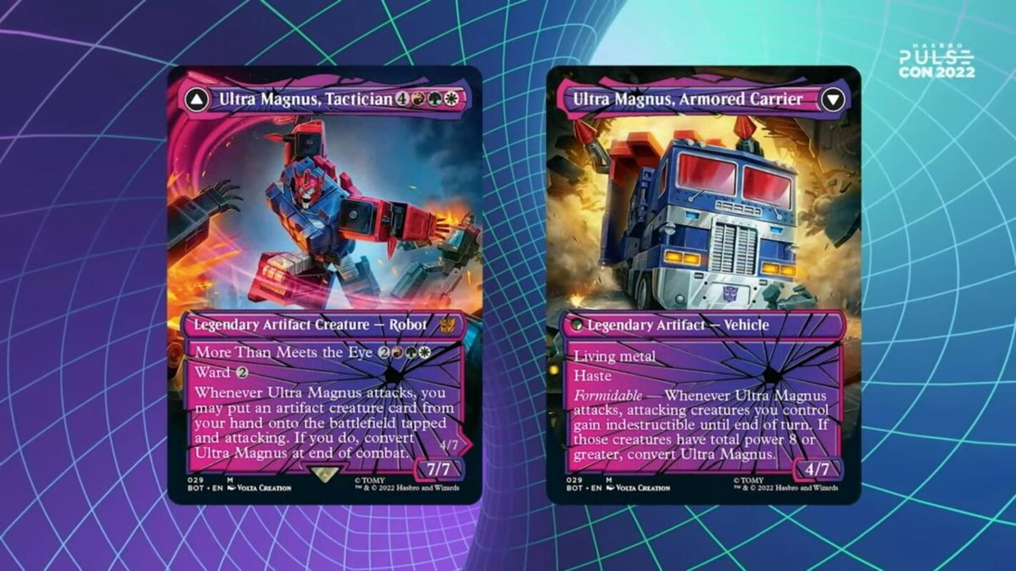 Hasbro Pulse Con 2022 - Transformers X Magic: The Gathering MORE Game Cards Preview Images
