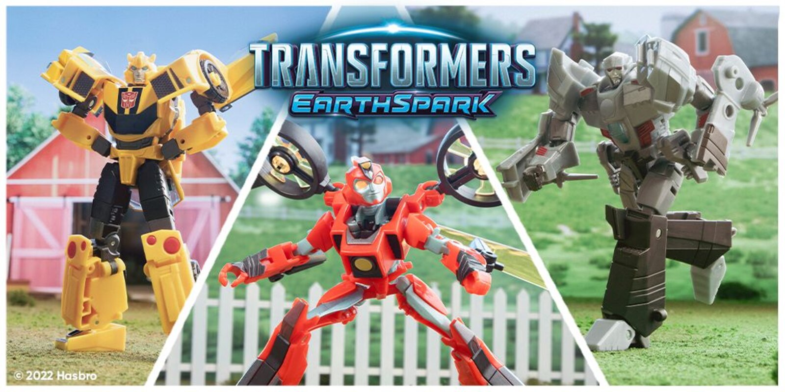 Transformers Toys EarthSpark Cyber-Combiner Terran Twitch and