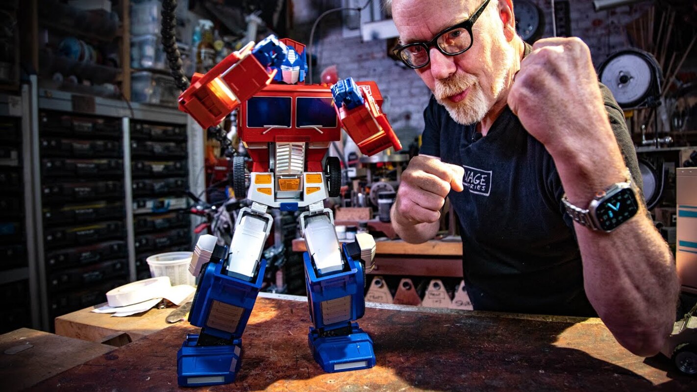 WATCH! Adam Savage Tested: Robosen Optimus Prime & Trailer Exclusive Preview!