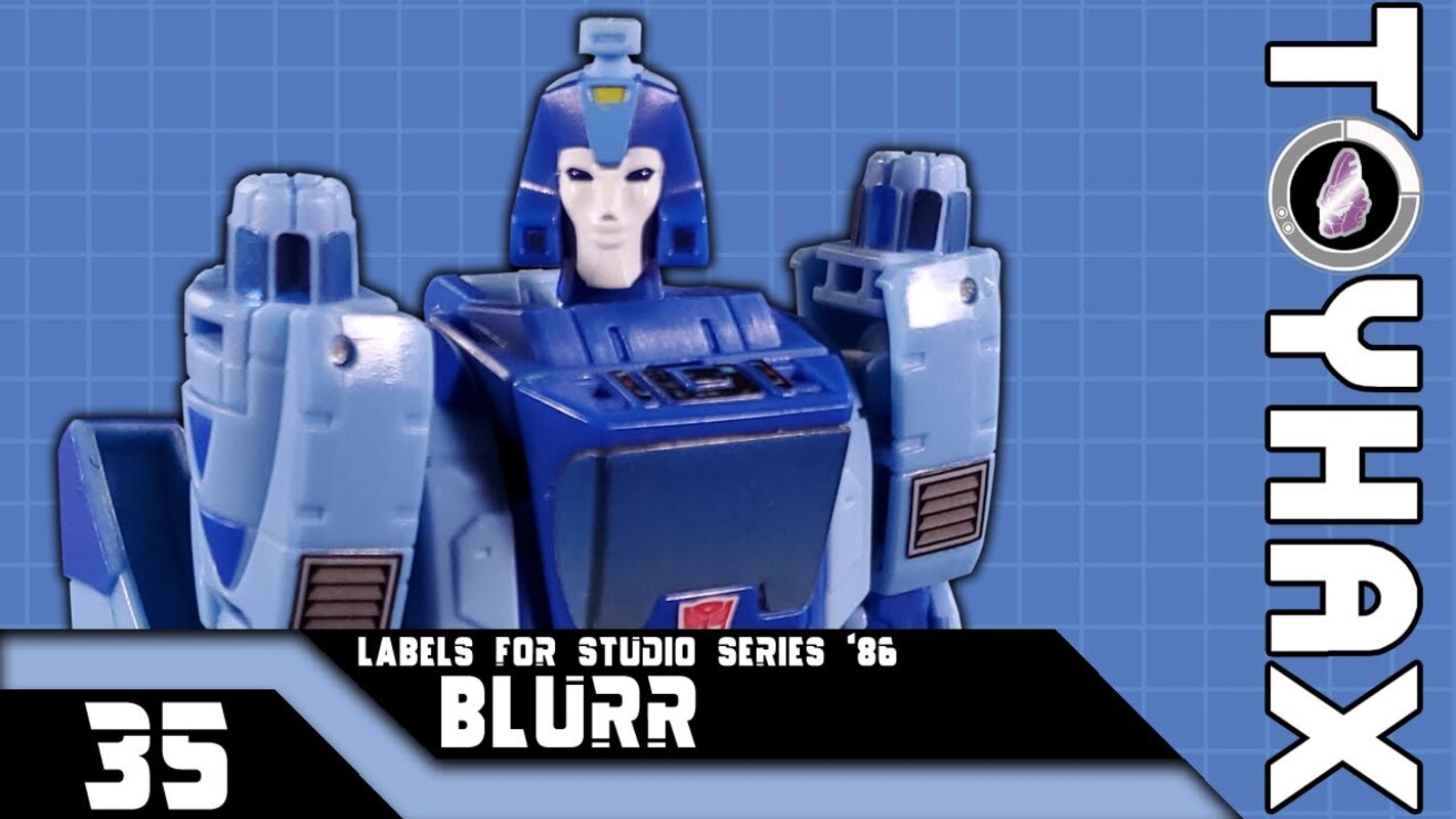 TOYHAX Labels for SS 86 Blurr - SticKit #35