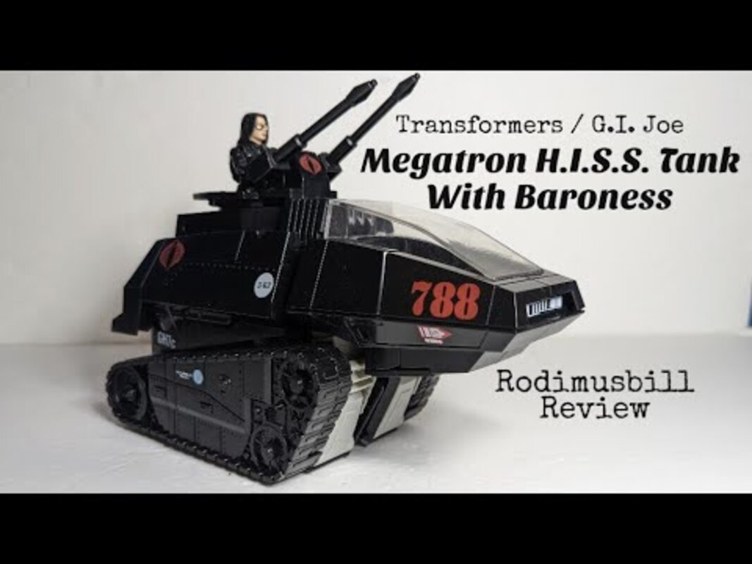 Transformers Gi Joe Megatron H.i.s.s Tank With Baroness Collaborative Figure-rodimusbill Full Review