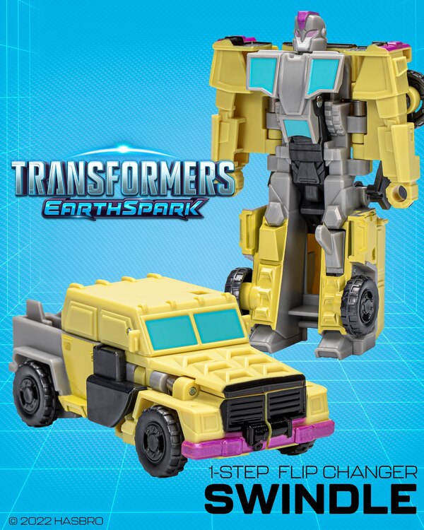 Hasbro Transformers Earthspark Bumblebee 1-Step Flip Changer 4-in