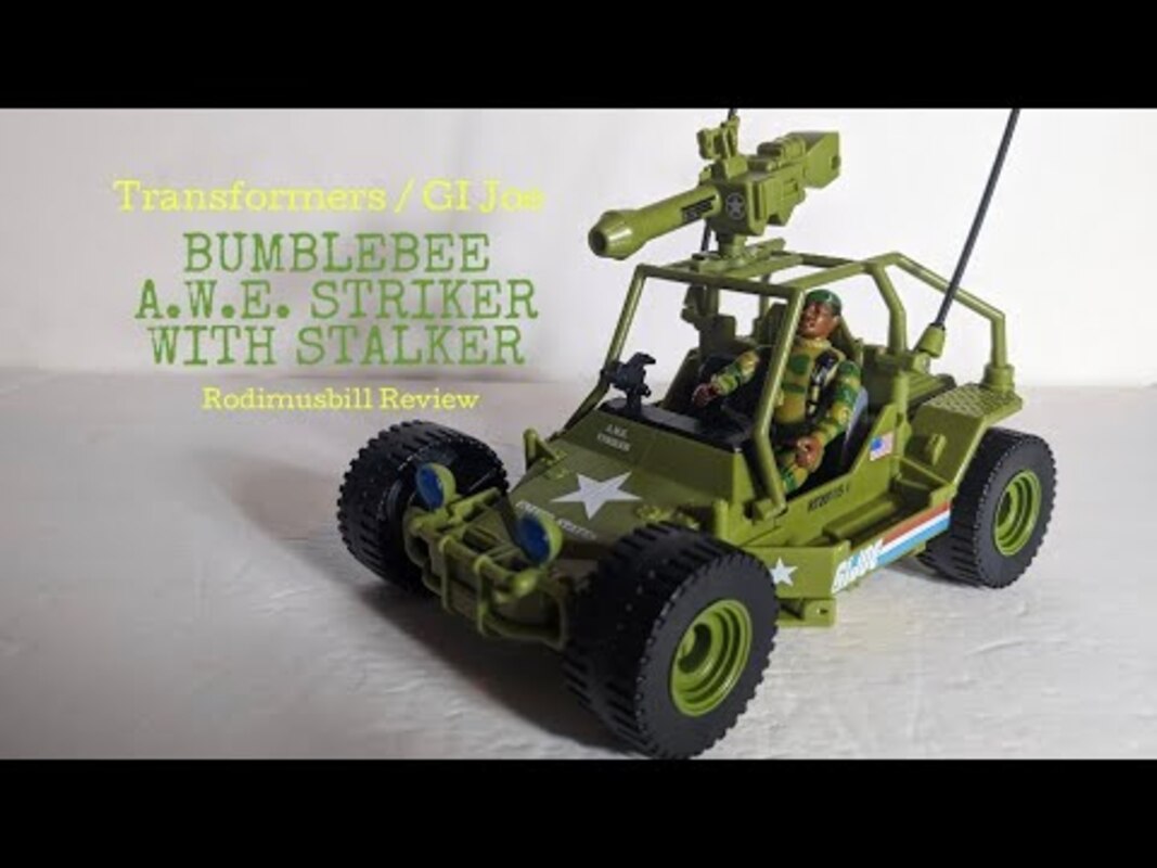 Transformers GI Joe Bumblebee AWE. Striker & Stalker Collaborative Figure - Rodimusbill Full Review