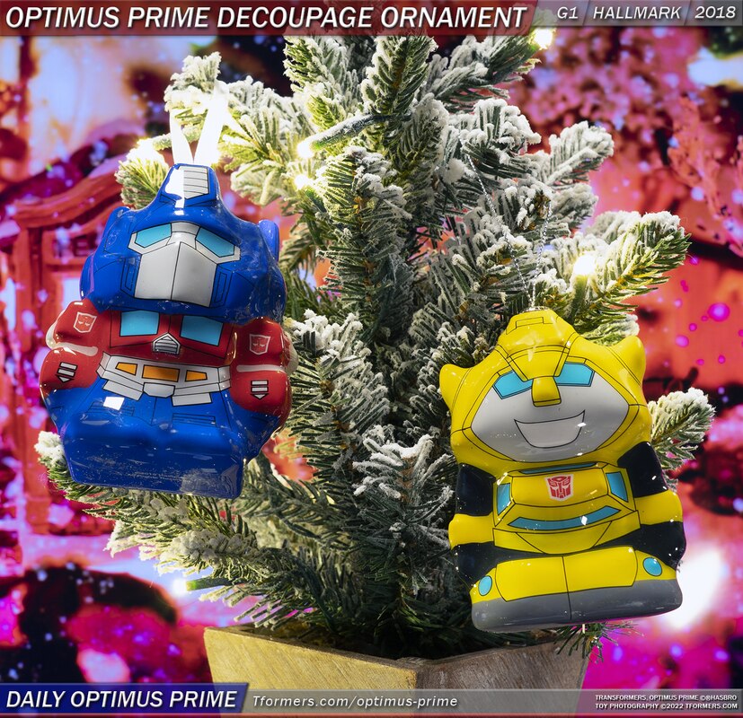 Daily Prime - Hallmark Transformers Decoupage Optimus Prime Ornament