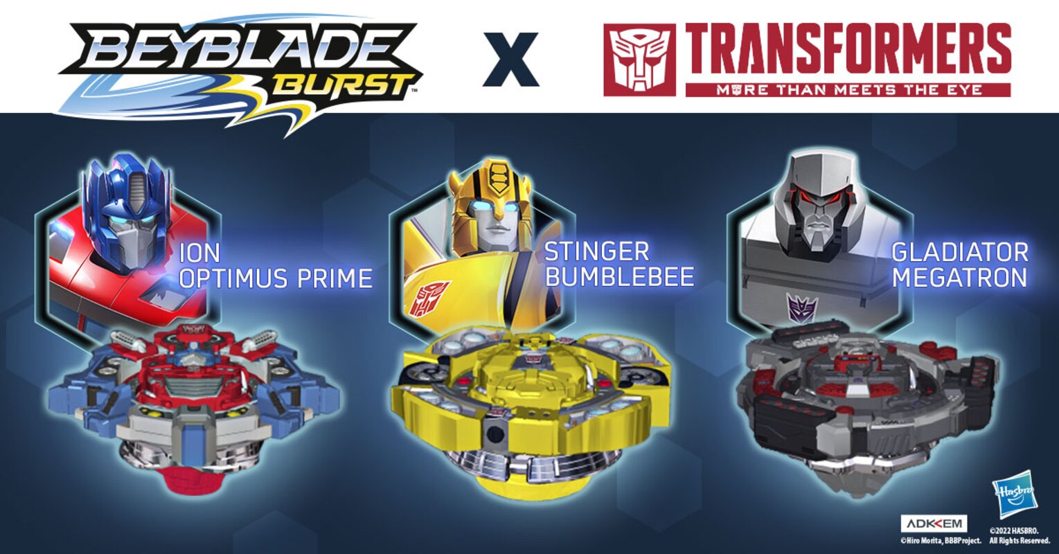 Transformers X Beyblade Burst Crossover - Megatron, Optimus Prime, More Than Meets the TOPS!