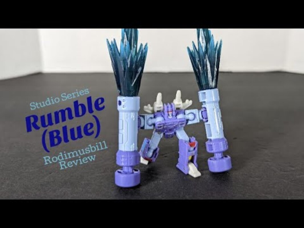 Studio Series Core Class Rumble (Blue) Figure And Mini Cassette Comparisons - A Rodimusbill Review