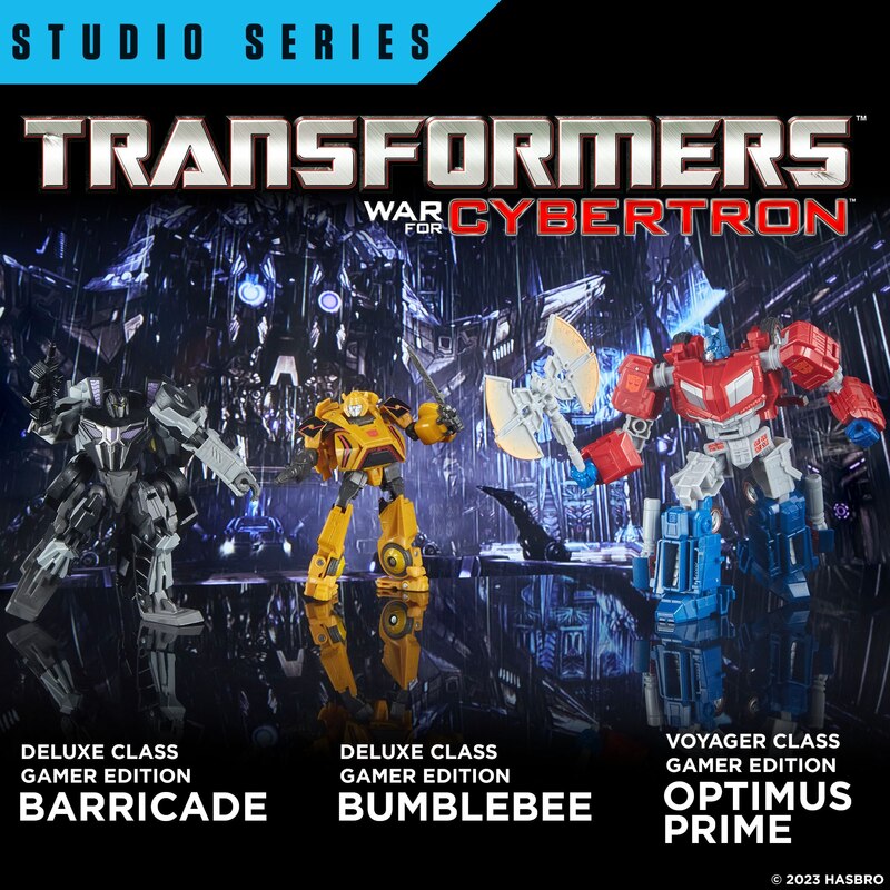 Studio Series War For Cybertron Gamer Edition Optimus Prime, Barricade & Bumblebee Revealed
