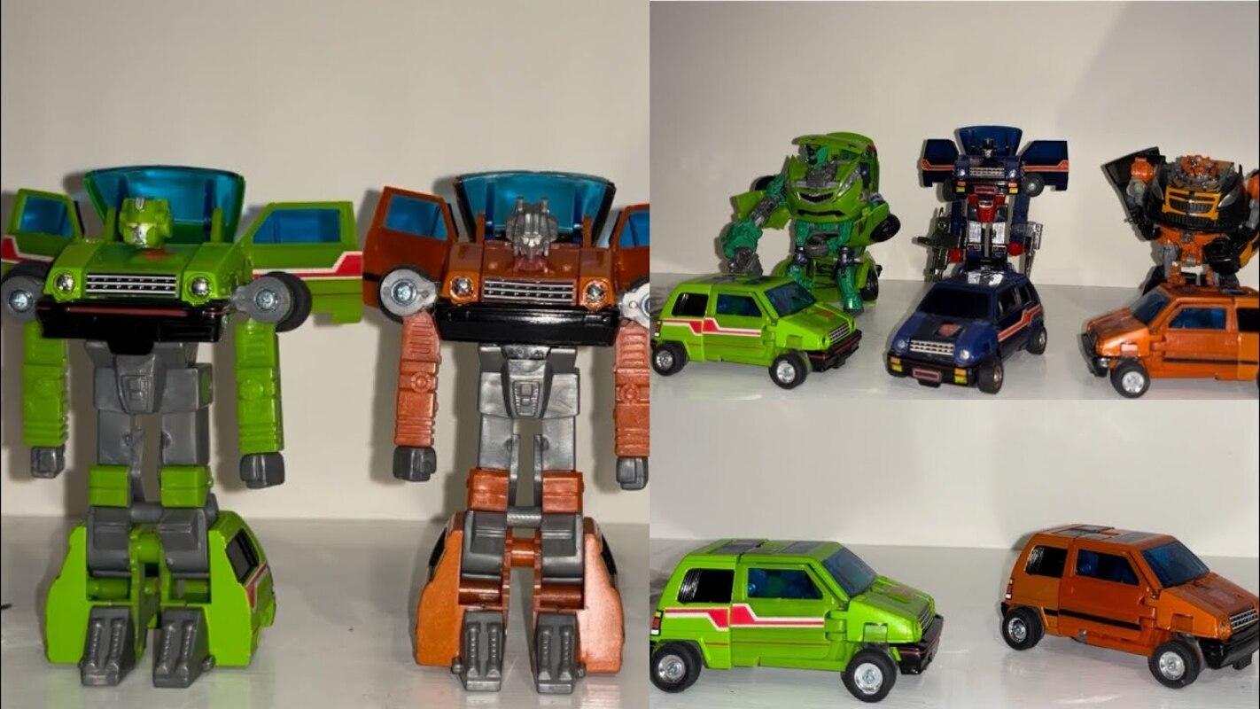 Transformers Skids & Screech Review - Japanese Mail Away Exclusive G1 ROTF Figure Colors