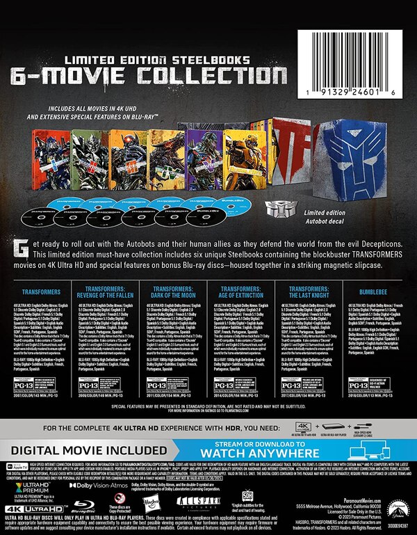 Image Of Transformers Ultimate 4K Collection Steelbook 6 Movies 12 Discs  (9 of 11)