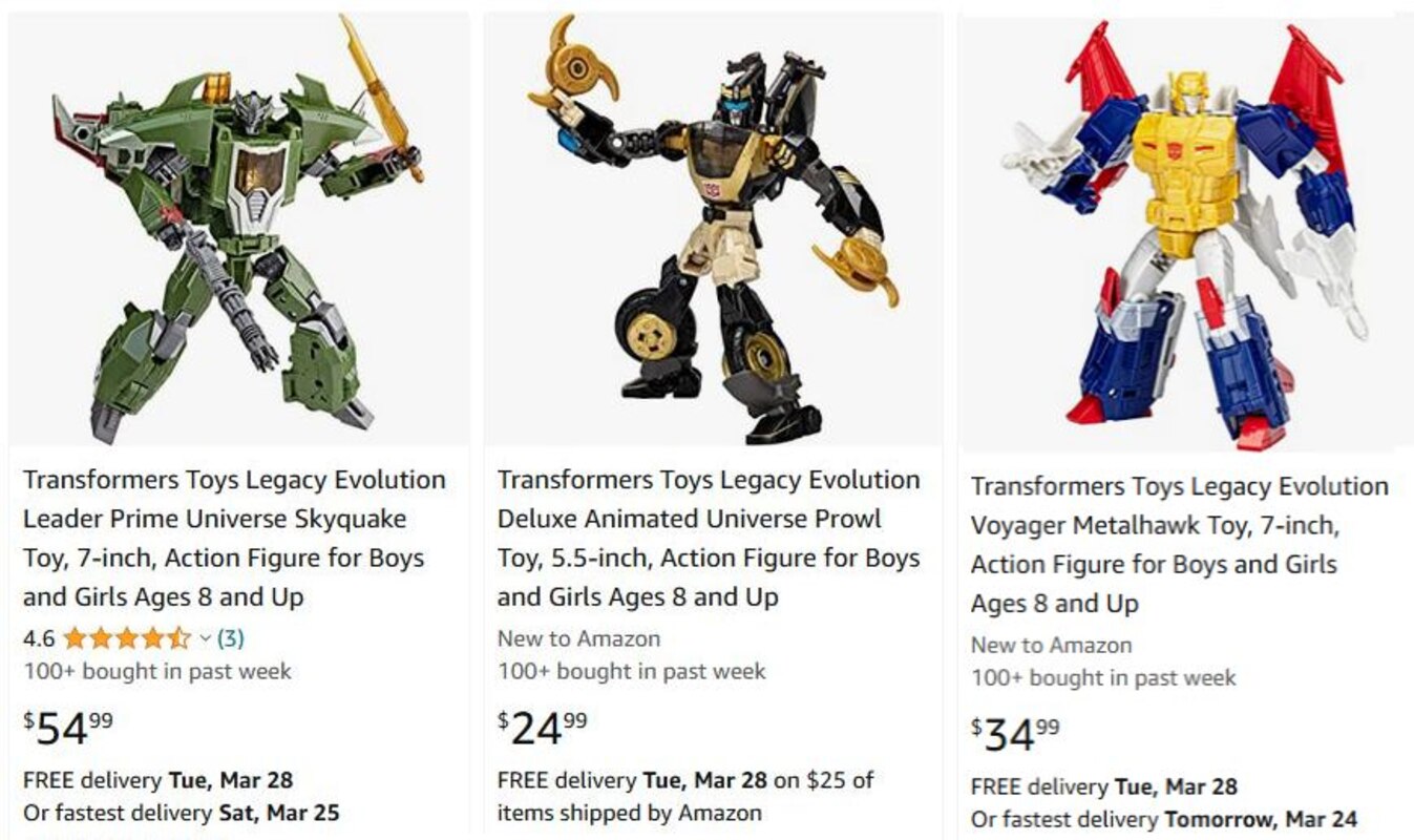 Legacy Evolution Wave 2 Skyquake, Prowl, More Shipping Early From Amazon