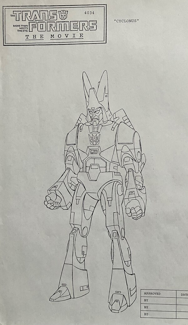 Transformers The Movie 1986 Concept Art Drawing Cyclonus (6 of 15)