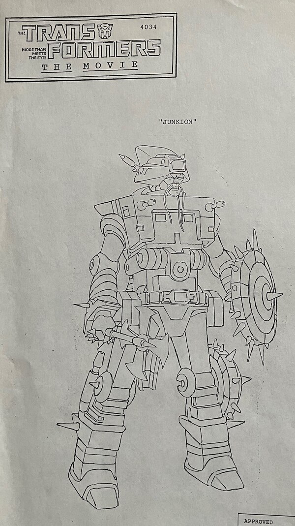 Transformers The Movie 1986 Concept Art Drawing Junkion (9 of 15)