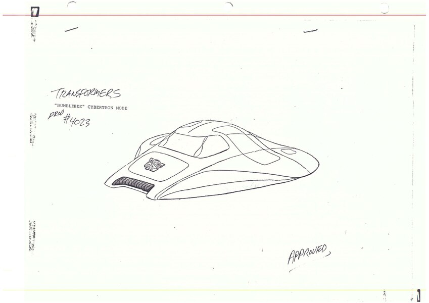 Image Of Original Transformers G1 Origin Cybertron Mode Bumblebee Reference Drawing (2 of 8)