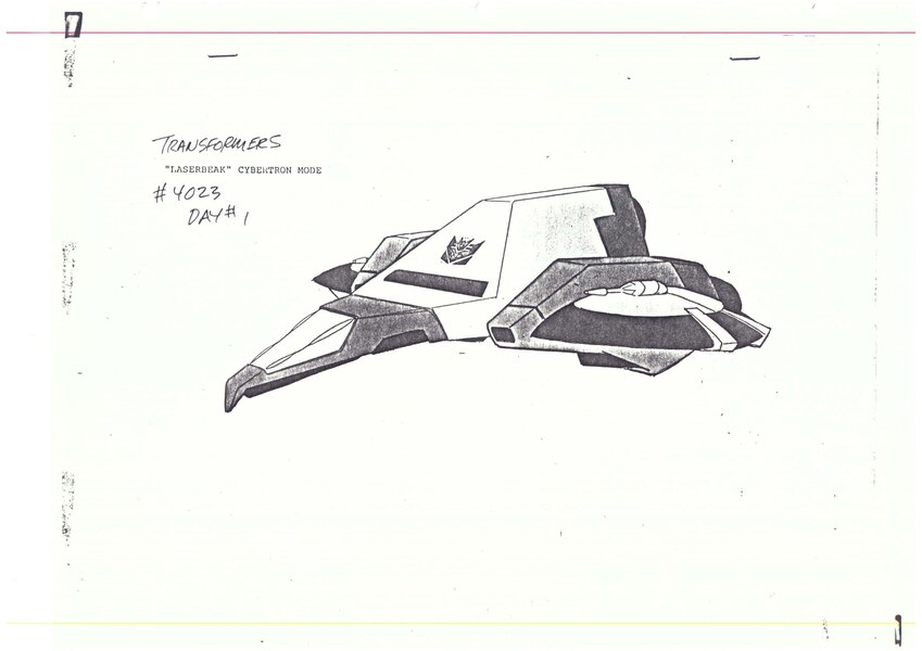 Image Of Original Transformers G1 Origin Cybertron Mode Laserbeak Reference Drawing (4 of 8)