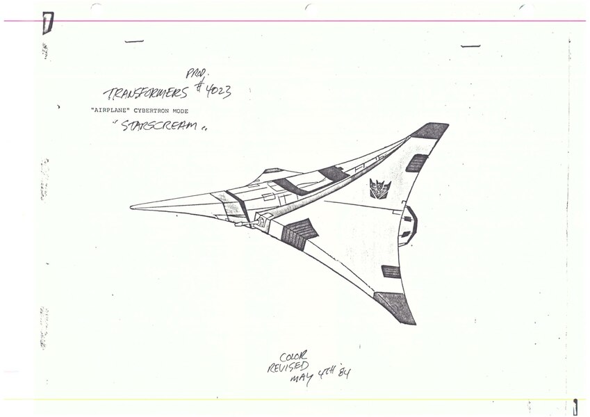 Image Of Original Transformers G1 Origin Cybertron Mode Starscream Reference Drawing (6 of 8)