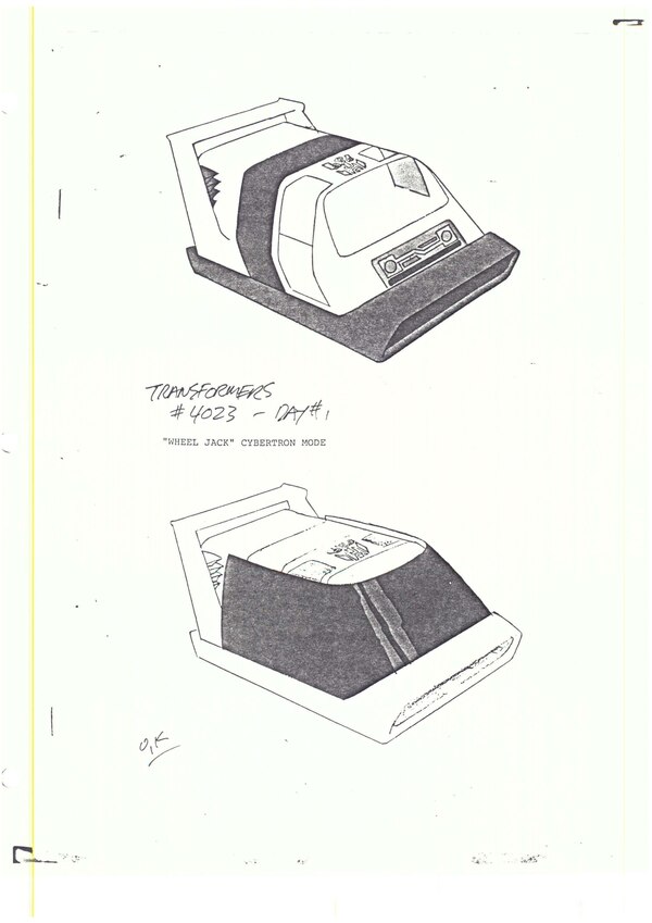 Image Of Original Transformers G1 Origin Cybertron Mode Wheeljack Reference Drawing (8 of 8)