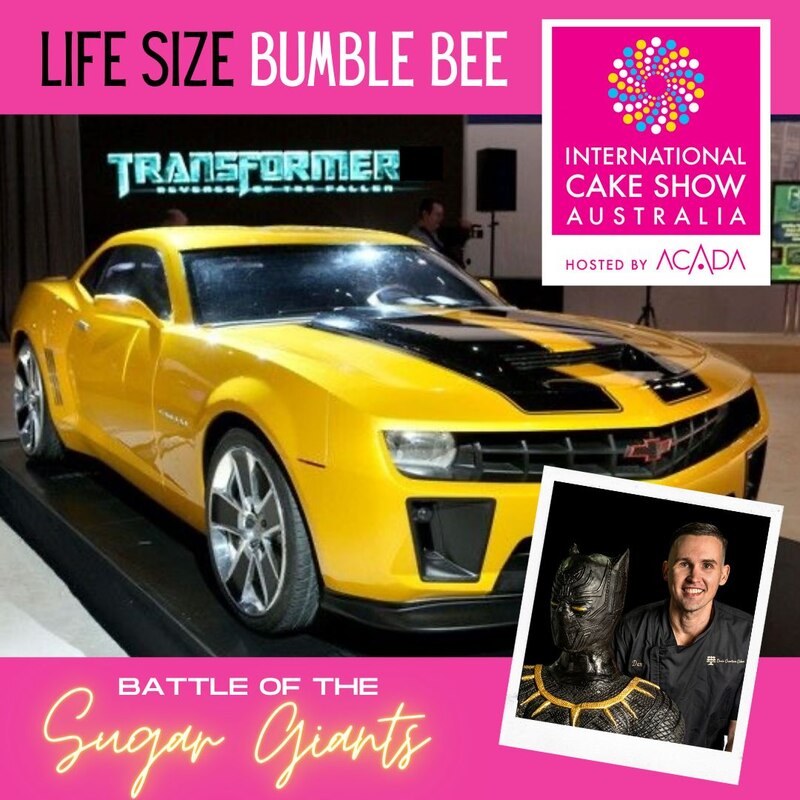 Life-Sized Bumblebee Cake Rolls Out at International Cake Show