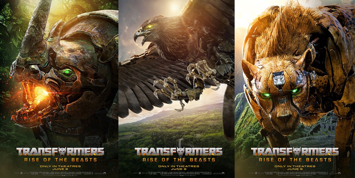 New Beast Mode Rhinox, Airazor, Cheetor Posters From Transformers Rise Of The Beasts  (5 of 5)