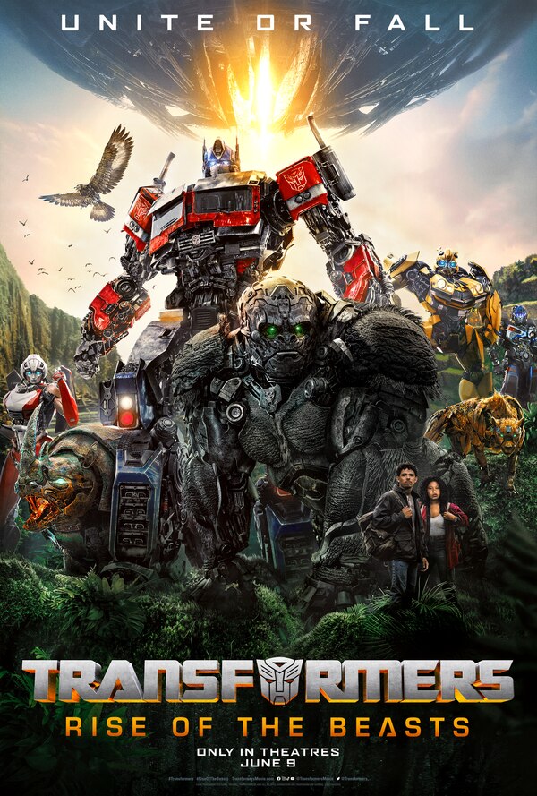 Image Of UNITE OR FALL New Poster Transformers Rise Of The Beasts  (1 of 2)