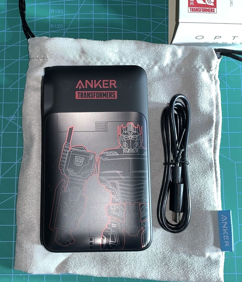 In-Hand Images Anker X Transformers Optimus PowerCore Power Bank