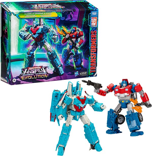 Transformers Toys Legacy Evolution Voyager Senator Shockwave & Deluxe Data Clerk Orion Pax Humble Origins 2 Pack  (8 of 11)
