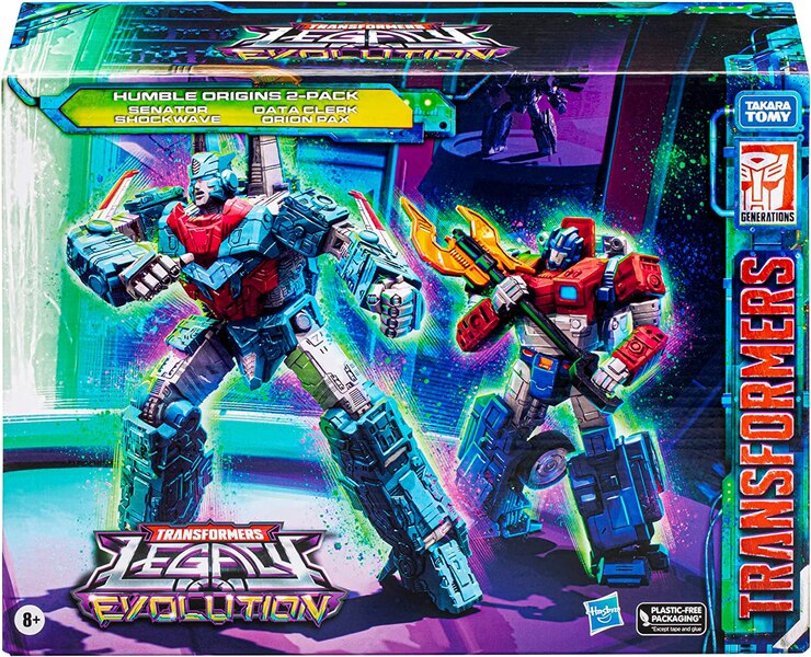 Transformers Toys Legacy Evolution Voyager Senator Shockwave & Deluxe Data Clerk Orion Pax Humble Origins 2 Pack  (9 of 11)
