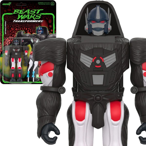 Image Of Optimus Primal Beast Wars Super7 Reaction Figure  (17 of 21)