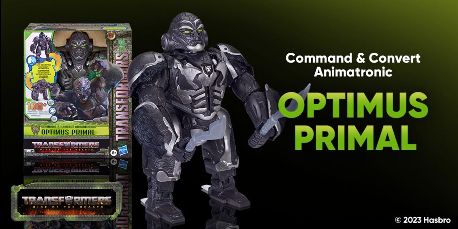 Animatronic Optimus Primal Command & Convert Figure Official Reveal 