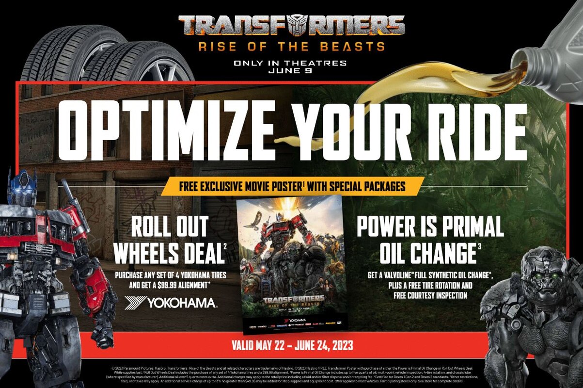 Optimize Your Ride - Monro Auto & Tires Exclusive Poster for Transformers: Rise of the Beasts