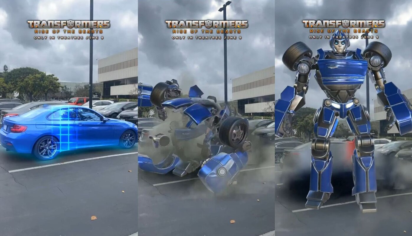 TURN YOUR CAR INTO A TRANSFORMER! - New AR App for Transformers: Rise of the Beasts